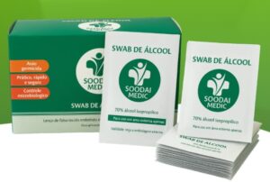 Swab para assepsia pré punção